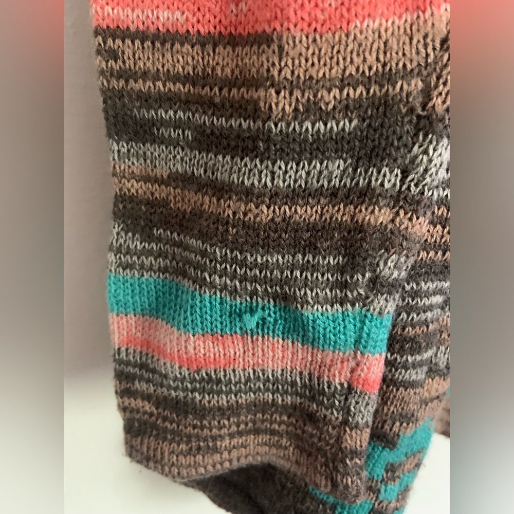 Colorful Aztec Print Sweater Cardigan - Picture 3 of 5